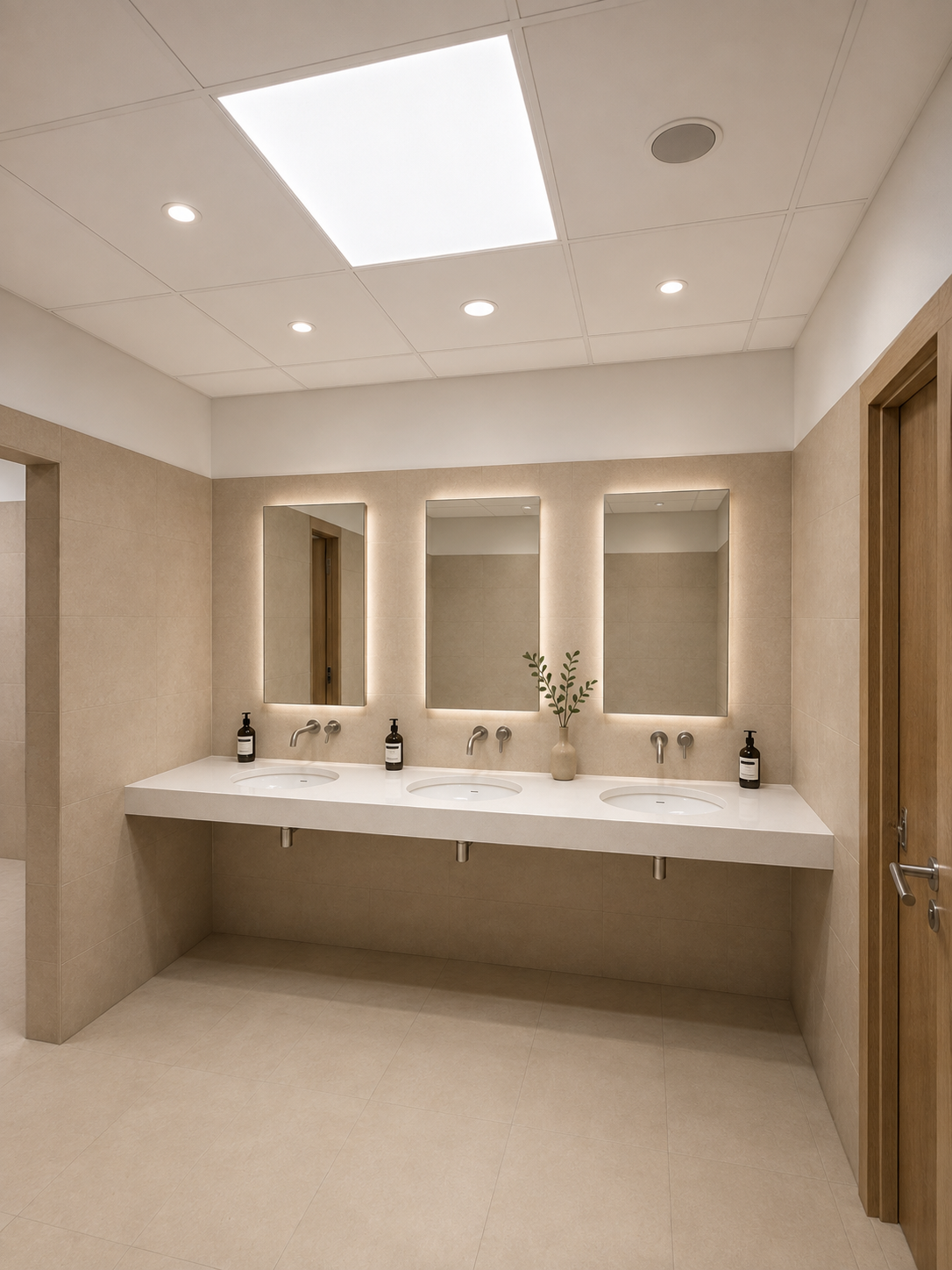 Technistone Brilliant White hotel washbasin