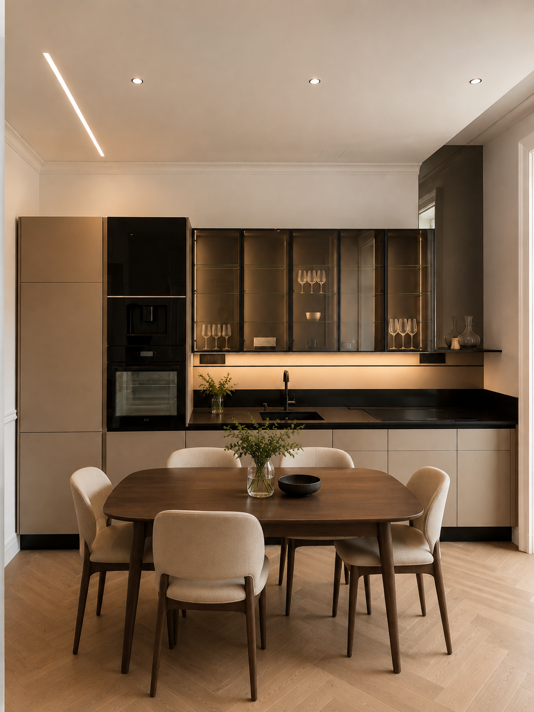 Silestone Night Tebas kitchen