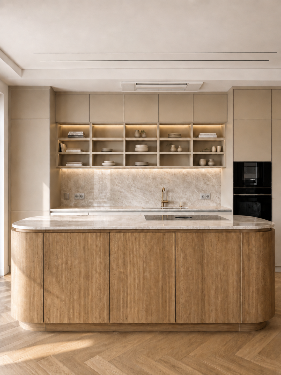 Taj Mahal in a modern kitchen