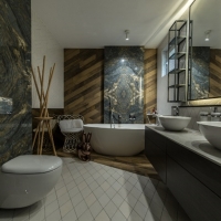 Bathrooms from natural stone