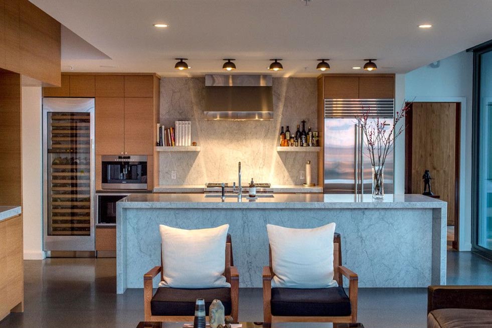 Kitchen countertops from natural stone